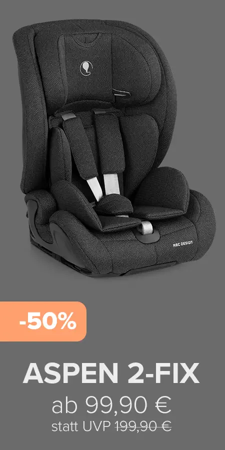 Beispielhaftes Outlet-Schnäppchen: Autokindersitz Aspen 2 Fix